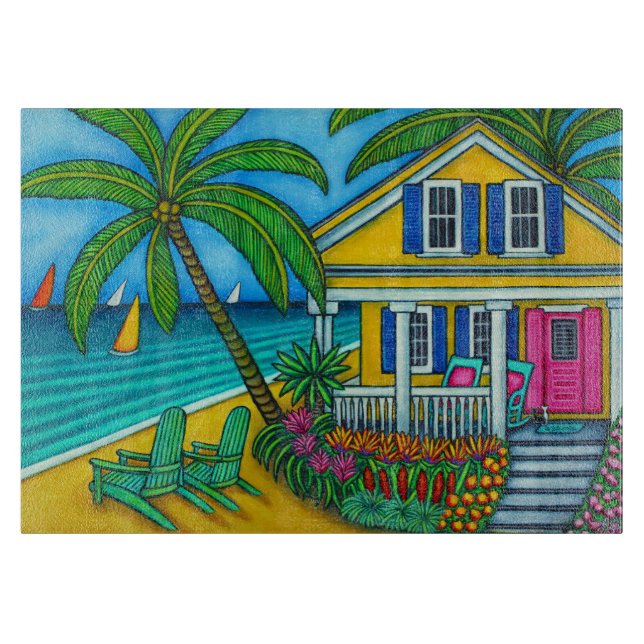 Ticket to Paradise Cutting Board (Front)