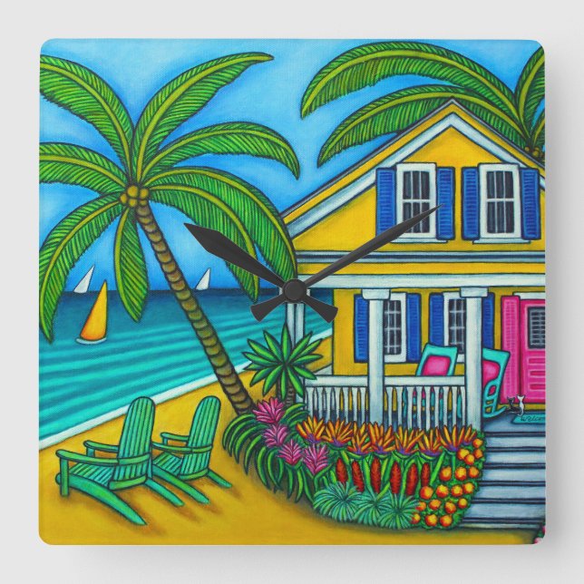 Ticket to Paradise Wall Clock (Front)