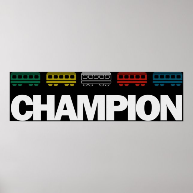 Ticket to Ride Champion Poster (Front)