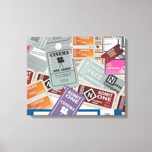 Tickets Canvas Print (Front)