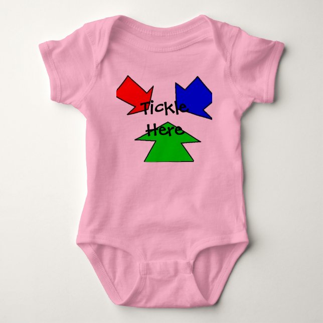 Tickle Here Baby Bodysuit (Front)