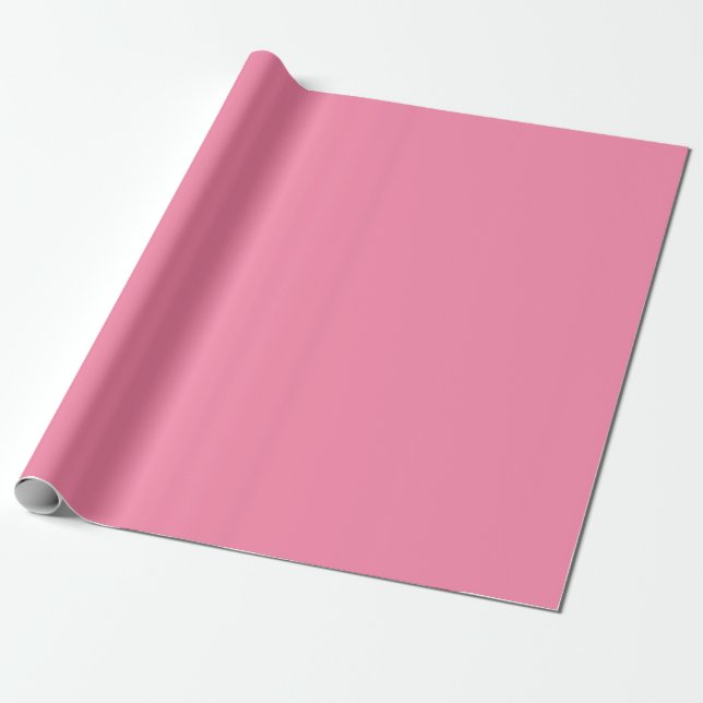 Tickle Me Pink Wrapping Paper (Unrolled)