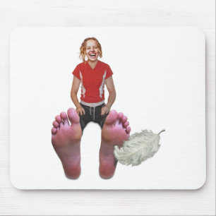 Tickle my feet mouse mat