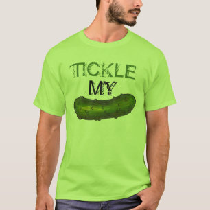 Tickle My Pickle Funny Foodie Green Kosher Dill T-Shirt