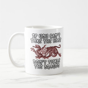 Tickle The Dragon Funny Mug Humour