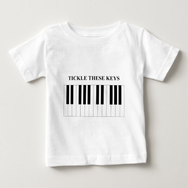 Tickle These Keys Baby T-Shirt (Front)