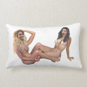 TICKLE WRESTLING BABES LUMBAR CUSHION