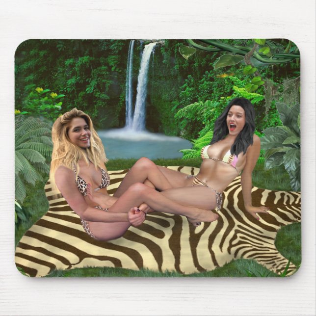 TICKLE WRESTLING BABES MOUSE MAT (Front)