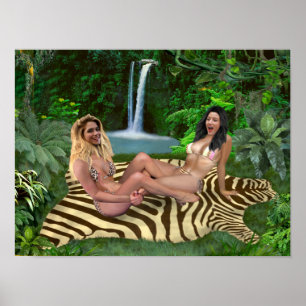 TICKLE WRESTLING BABES POSTER