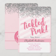 Tickled Pink Baby Shower Invitation
