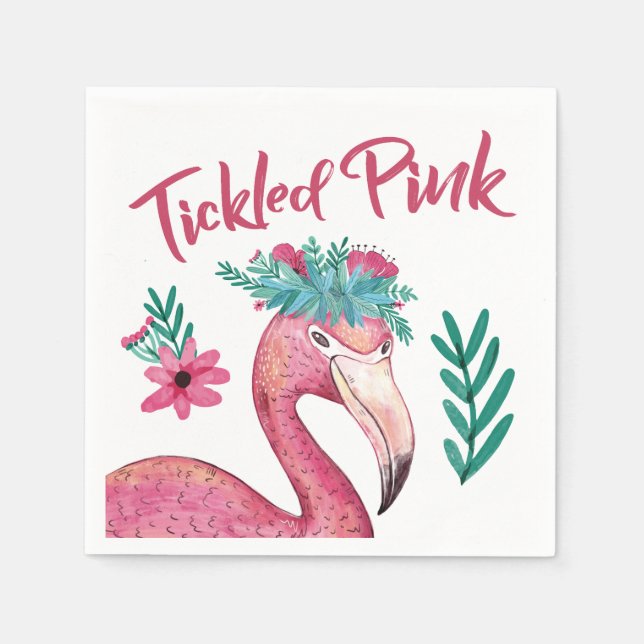 Tickled Pink Baby Shower Napkins