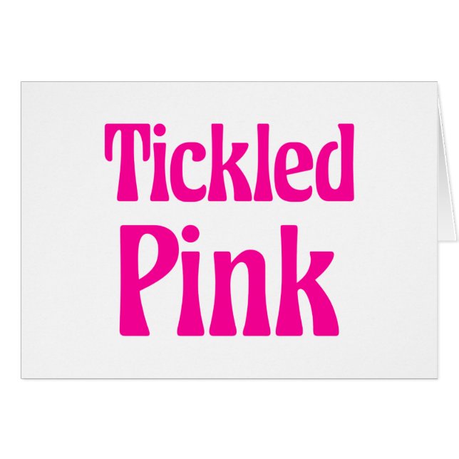 Tickled Pink Card (Front Horizontal)