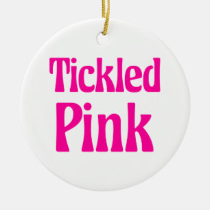 Tickled Pink Ceramic Tree Decoration