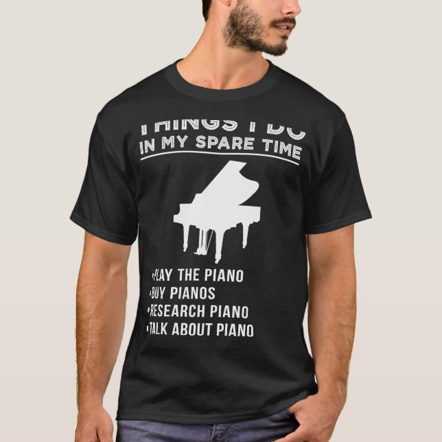 Tickling the Ivories: Embrace Pianos Harmonious Wo T-Shirt (Front)