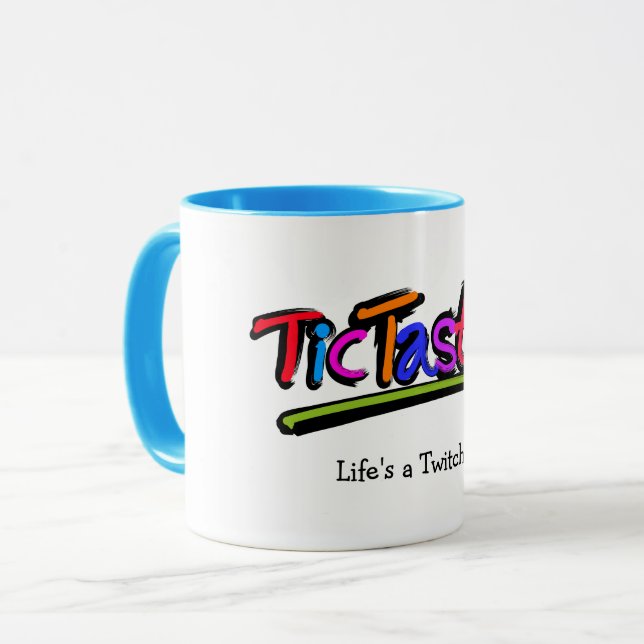 TicTastic! mug - add your own favourite tic (Front Left)