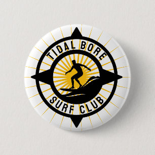 Tidal Bore Surfe Club 6 Cm Round Badge