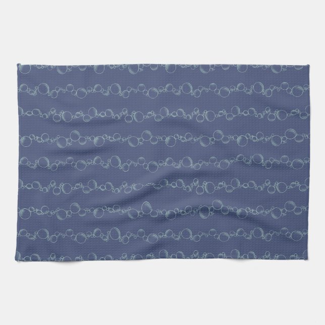 Tidal Bubble Trals Tea Towel (Horizontal)