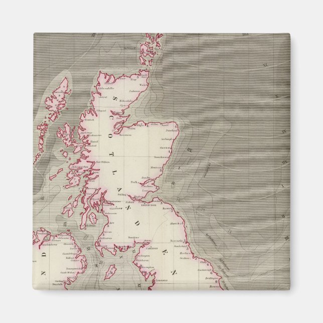 Tidal chart British Seas Magnet (Front)