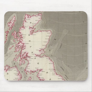 Tidal chart British Seas Mouse Mat