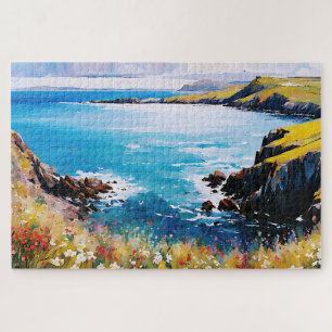 Tidal Dreams and Meadow Breezes Jigsaw Puzzle
