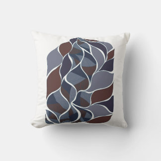 Tidal Echoes – Abstract Earth-Tone Art Tee | KRAAL Cushion