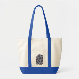 Tidal Echoes – Abstract Earth-Tone Art Tee KRAAL Tote Bag