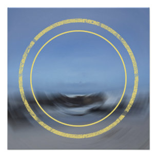 Tidal Flow Abstract Seascape Contemporary Poster