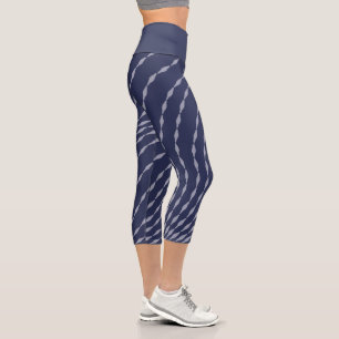 Tidal Flow Crops: Rhythmic Wave Leggings