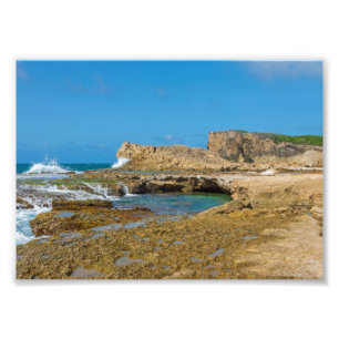 Tidal Pools and Rock Ledges of Punta Las Tunas Photo Print