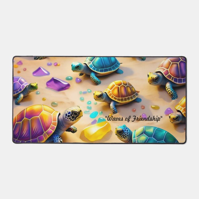 "Tidal Treasure Hunt" Desk Mat (Front)