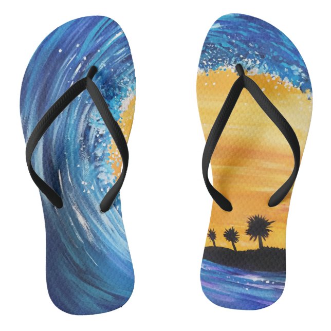 Tidal Wave Flip Flops (Footbed)