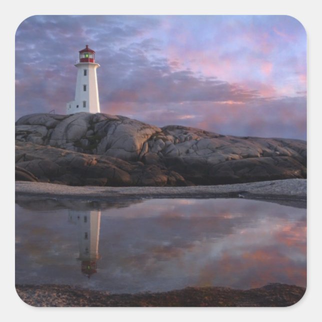 Tide Pool by Lighthouse Square Sticker (Front)