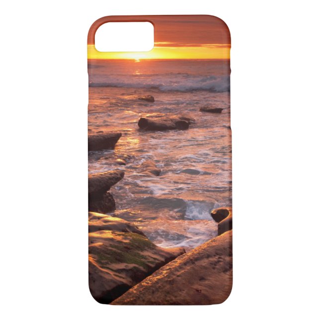 Tide pools at sunset, California Case-Mate iPhone Case (Back)