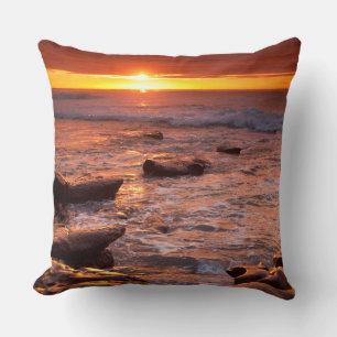 Tide pools at sunset, California Cushion
