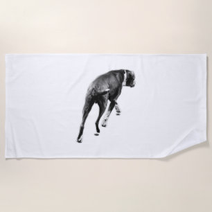 Tide Turn – Grayscale Motion Beach Towel