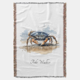 Tide Walker Beach Cottage Comfort Throw Blanket