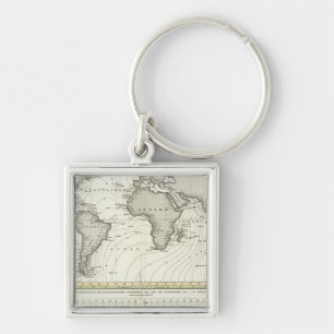 Tide-wave Atlas Map Key Ring