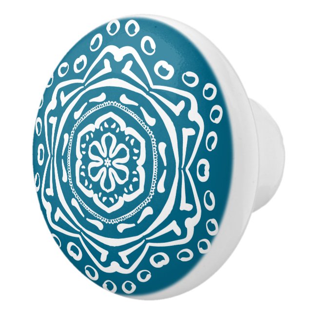 Tidepool Mandala Ceramic Knob (Right)
