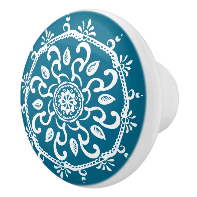 Tidepool Mandala Ceramic Knob (Right)