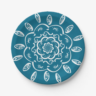 Tidepool Mandala Paper Plate