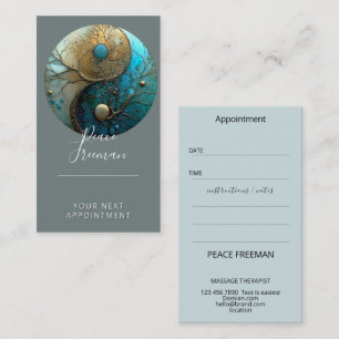 Tides of Balance   Yin Yang Design Business Card