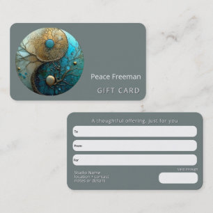 Tides of Balance Yin Yang Design Business Card