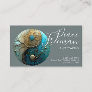 Tides of Balance Yin Yang Design Business Card