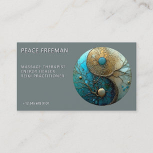 Tides of Balance Yin Yang Design Business Card
