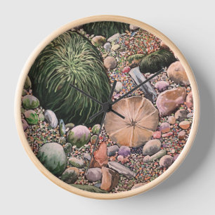 Tides Out Painted Original Art Rustic Clock