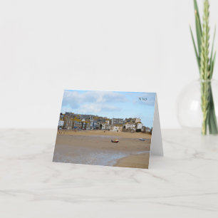 Tides Out St Ives Cornwall England Card