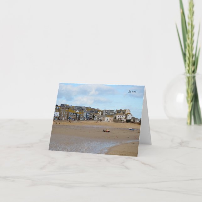 Tides Out St Ives Cornwall England Card (Front)