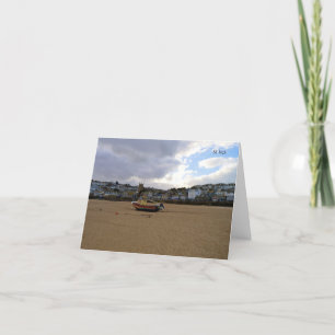 Tides Out St Ives Cornwall England Card