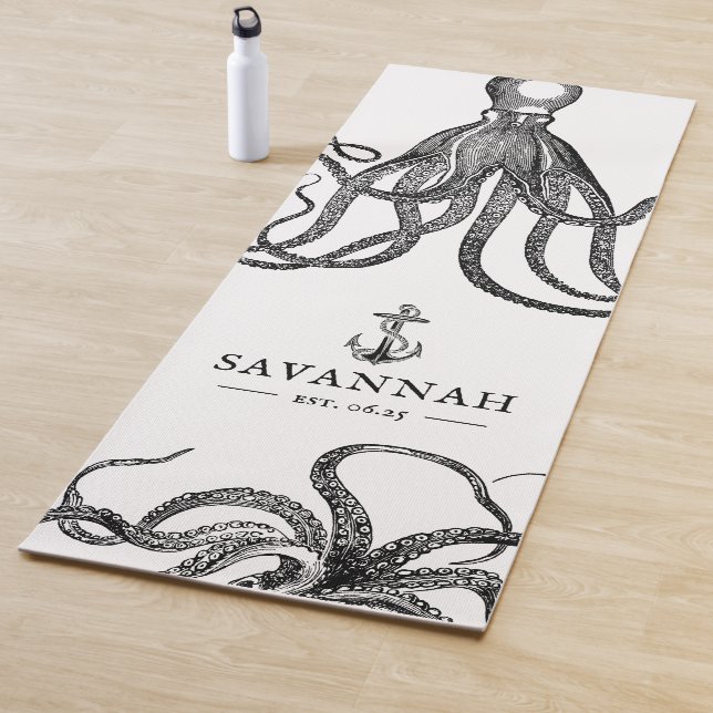 Tide's Tentacles | Octopus Theme Yoga Mat (In Situ)