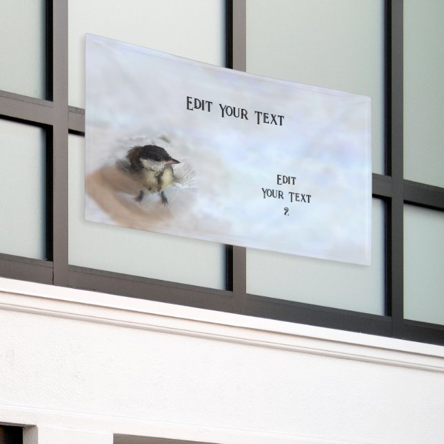 Tidi my Bird the Parus Major Banner (Outside Building)